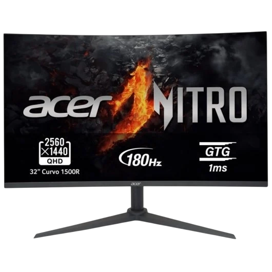 lojadofanboy Monitor Acer Nitro XZ320QU S3 31.5" LED VA QHD 180Hz Curva